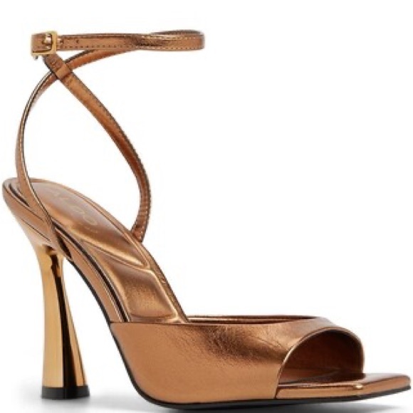 ALDO Women's Gold Sandals - Picture 10 of 11